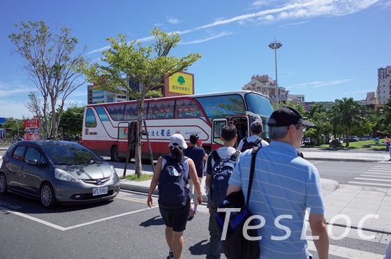 花蓮-太魯閣観光で乗車したツアーバス