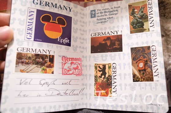 WDWエプコット「ワールドショーケース」ドイツ館パスポート